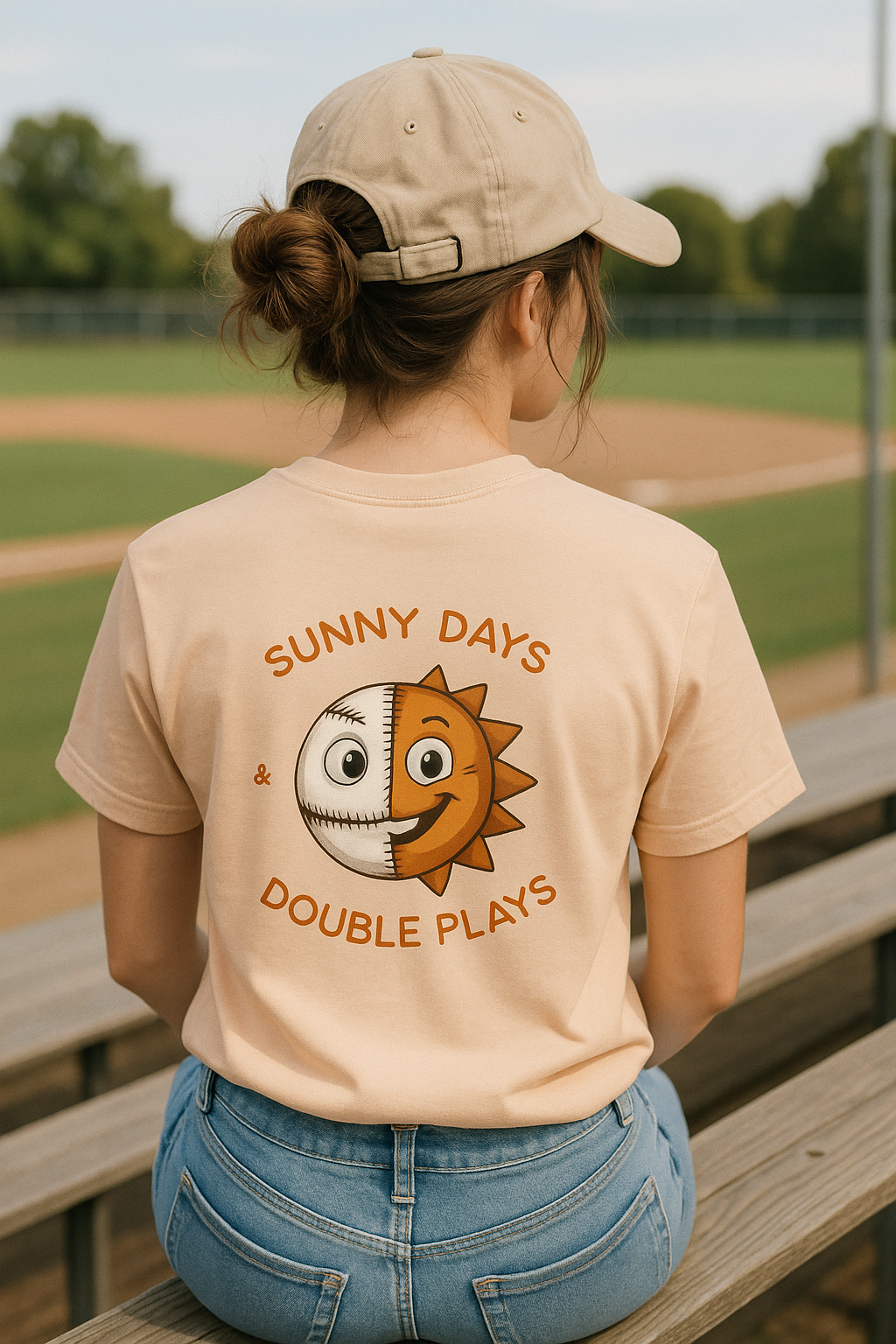 Sunny Days and Double Plays, Baseball Mom Shirts, Funny Baseball Shirt, T-ball Mom Tshirt, Baseball Gifts
