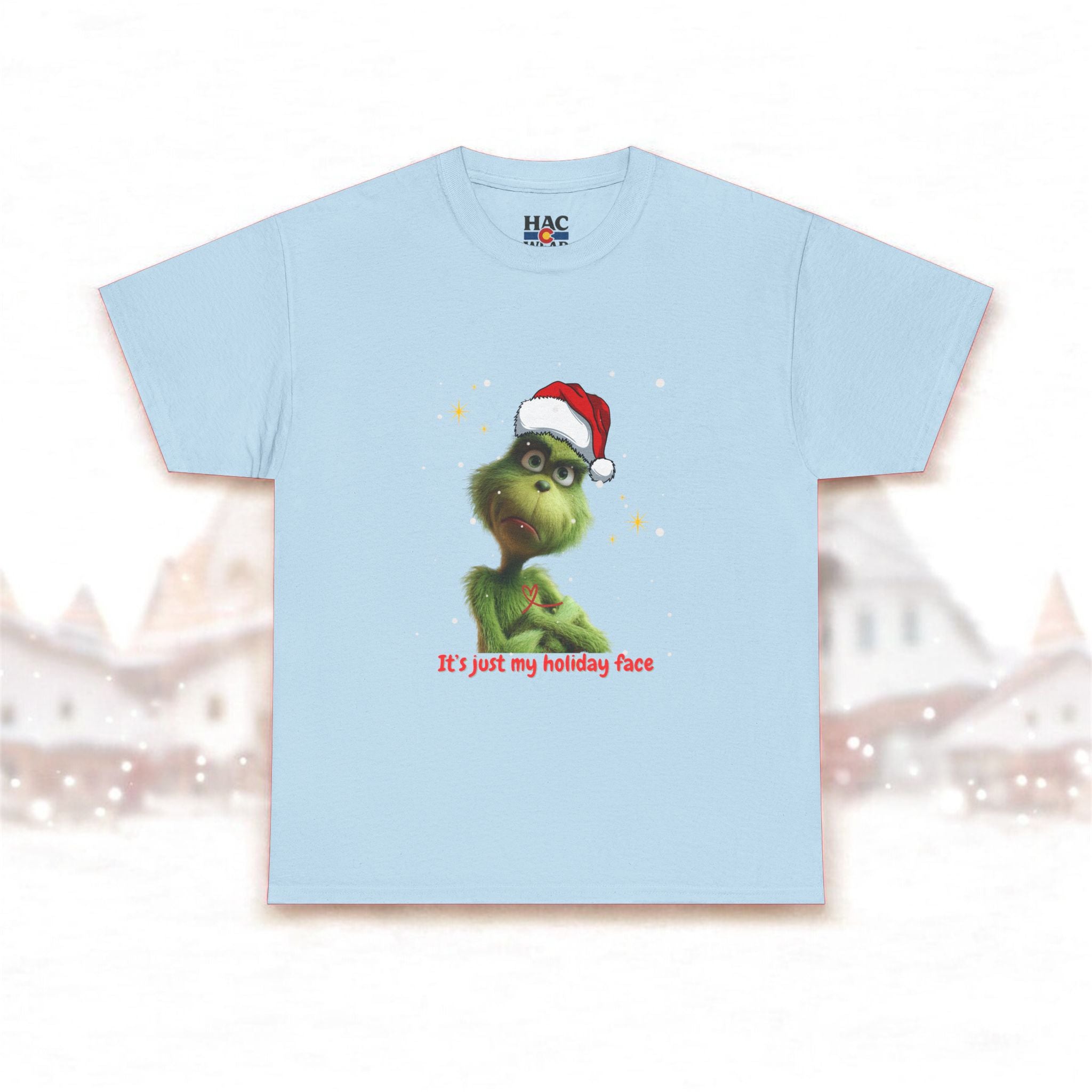 It's Just My Holiday Face, Christmas Design, Holiday Fun Unisex Tee Shirt