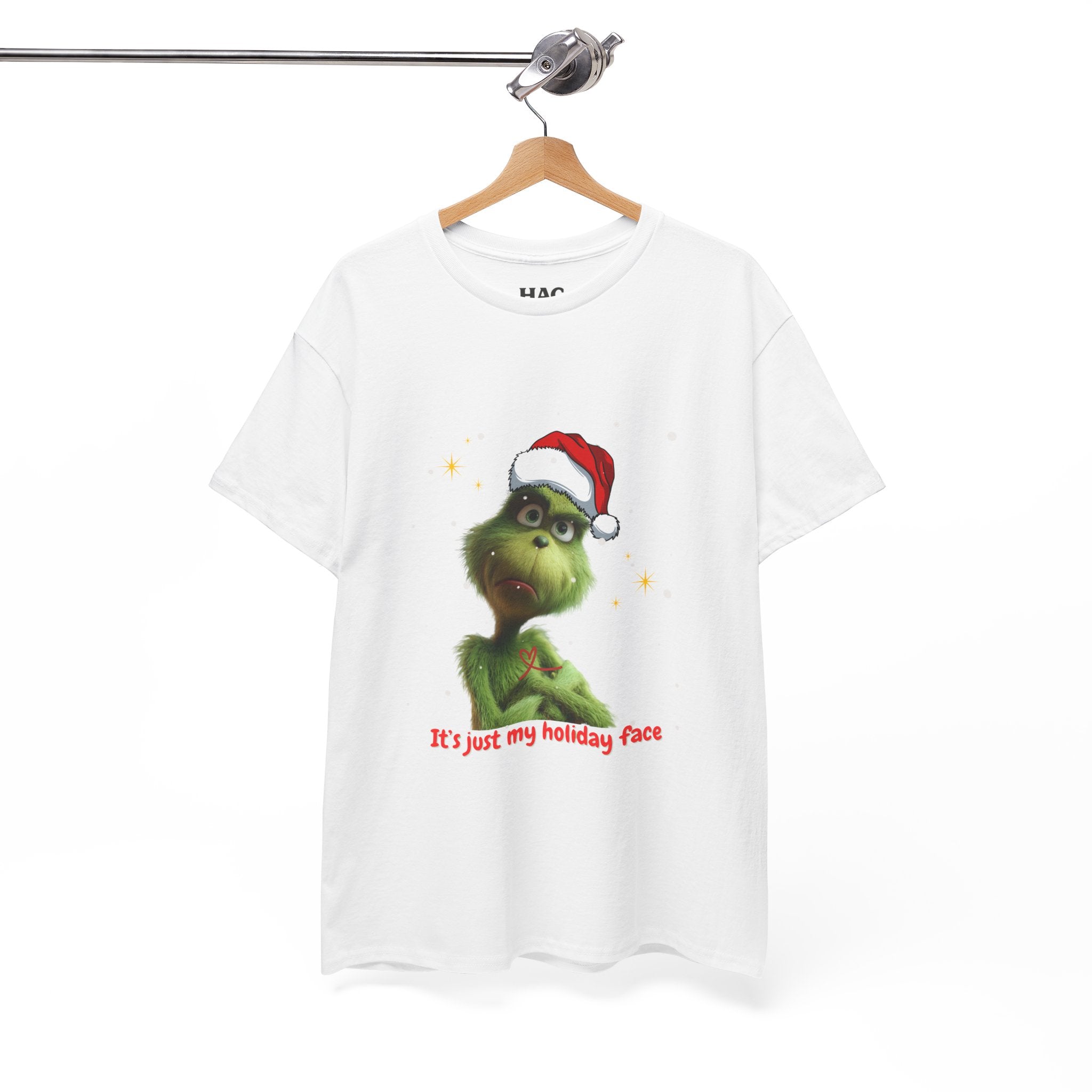 It's Just My Holiday Face, Christmas Design, Holiday Fun Unisex Tee Shirt