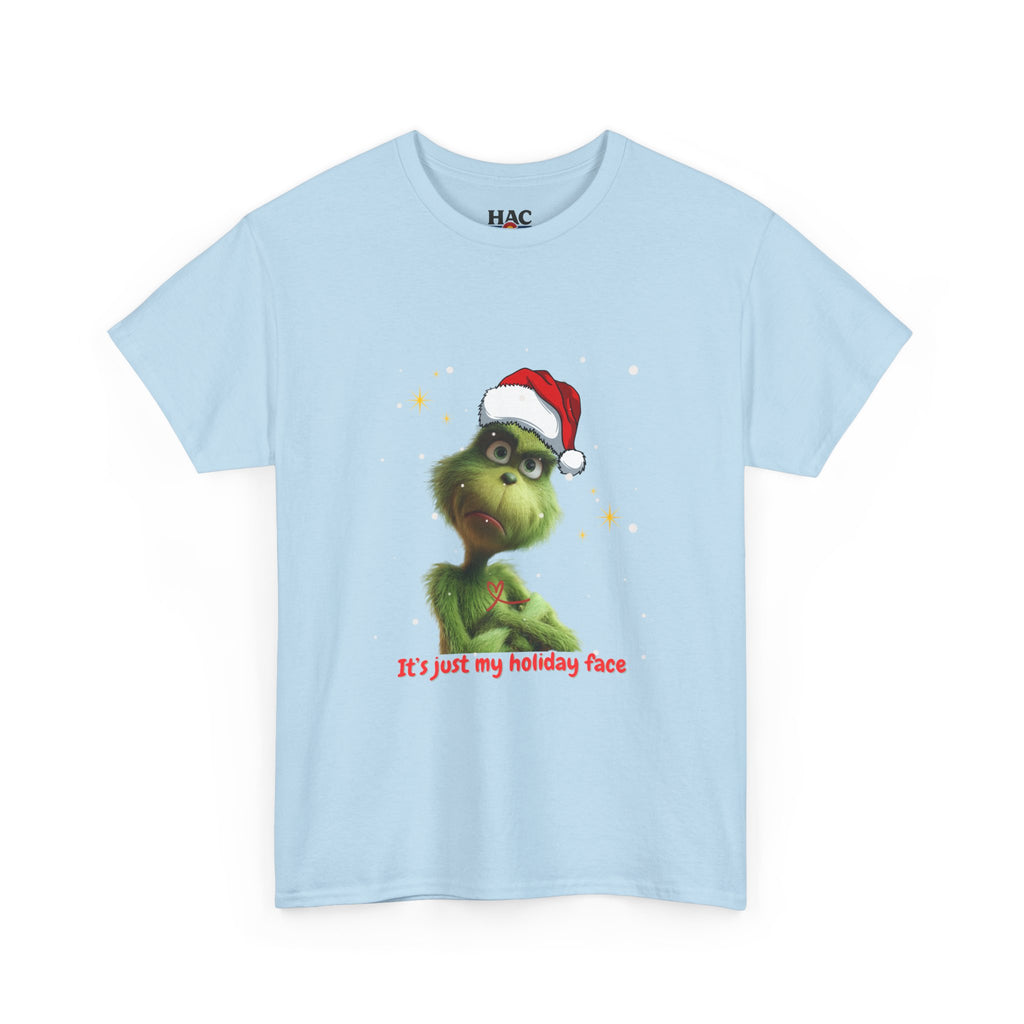 It's Just My Holiday Face, Christmas Design, Holiday Fun Unisex Tee Shirt