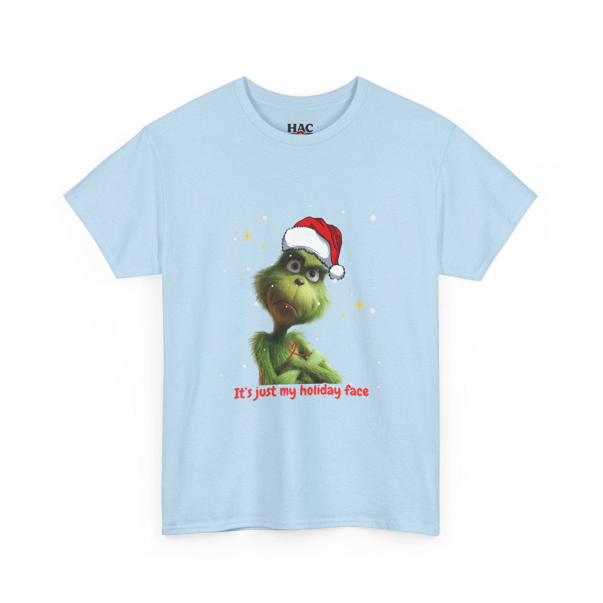 It's Just My Holiday Face, Christmas Design, Holiday Fun Unisex Tee Shirt