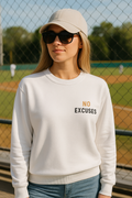 Baseball Sweatshirt - No Excuse, Hitters Hit