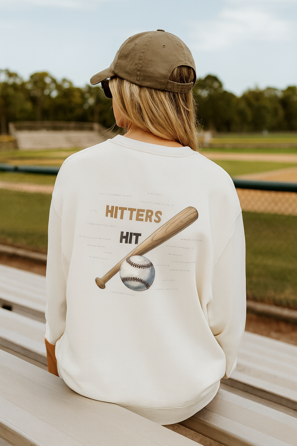 Baseball Sweatshirt - No Excuse, Hitters Hit