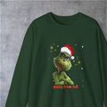 Resting Grinch Face Sweatshirt, Christmas, Fun