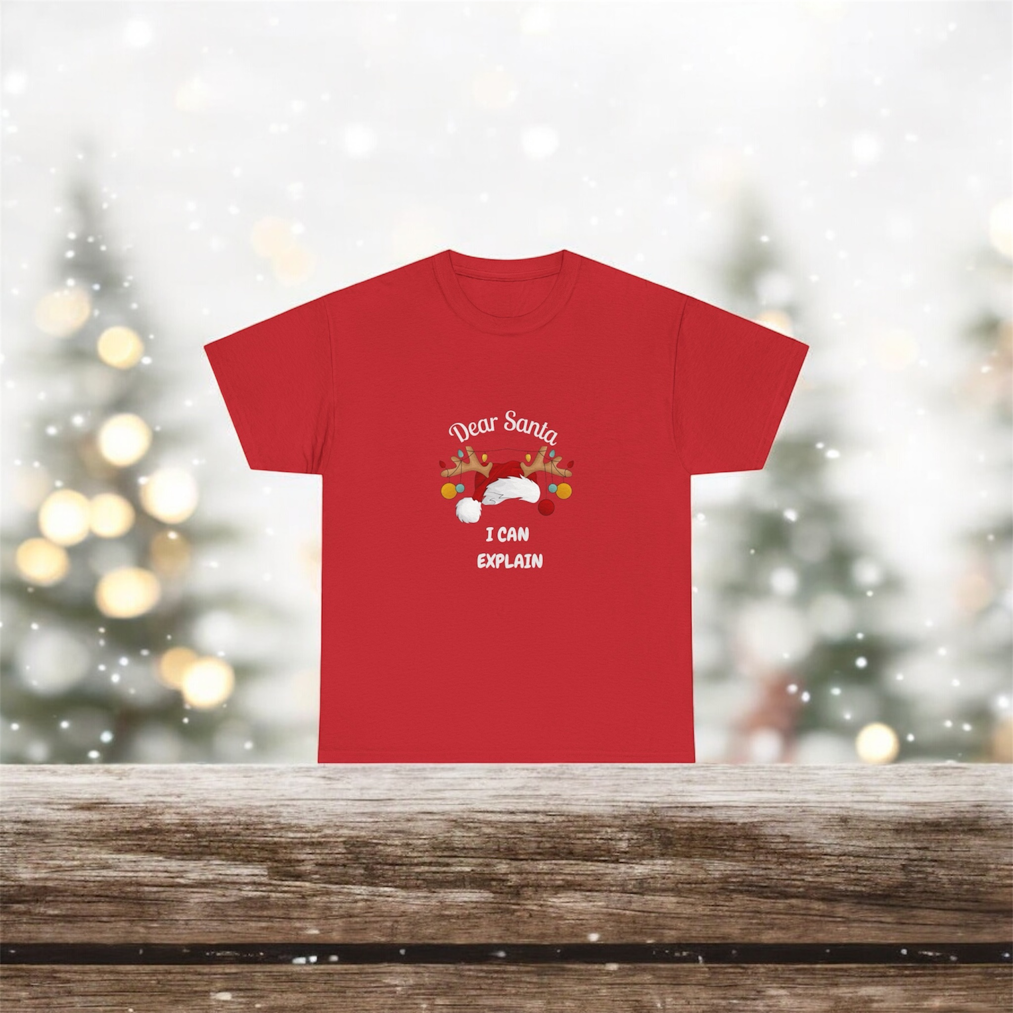 Dear Santa, I can explain, Fun Christmas Tee Shirt