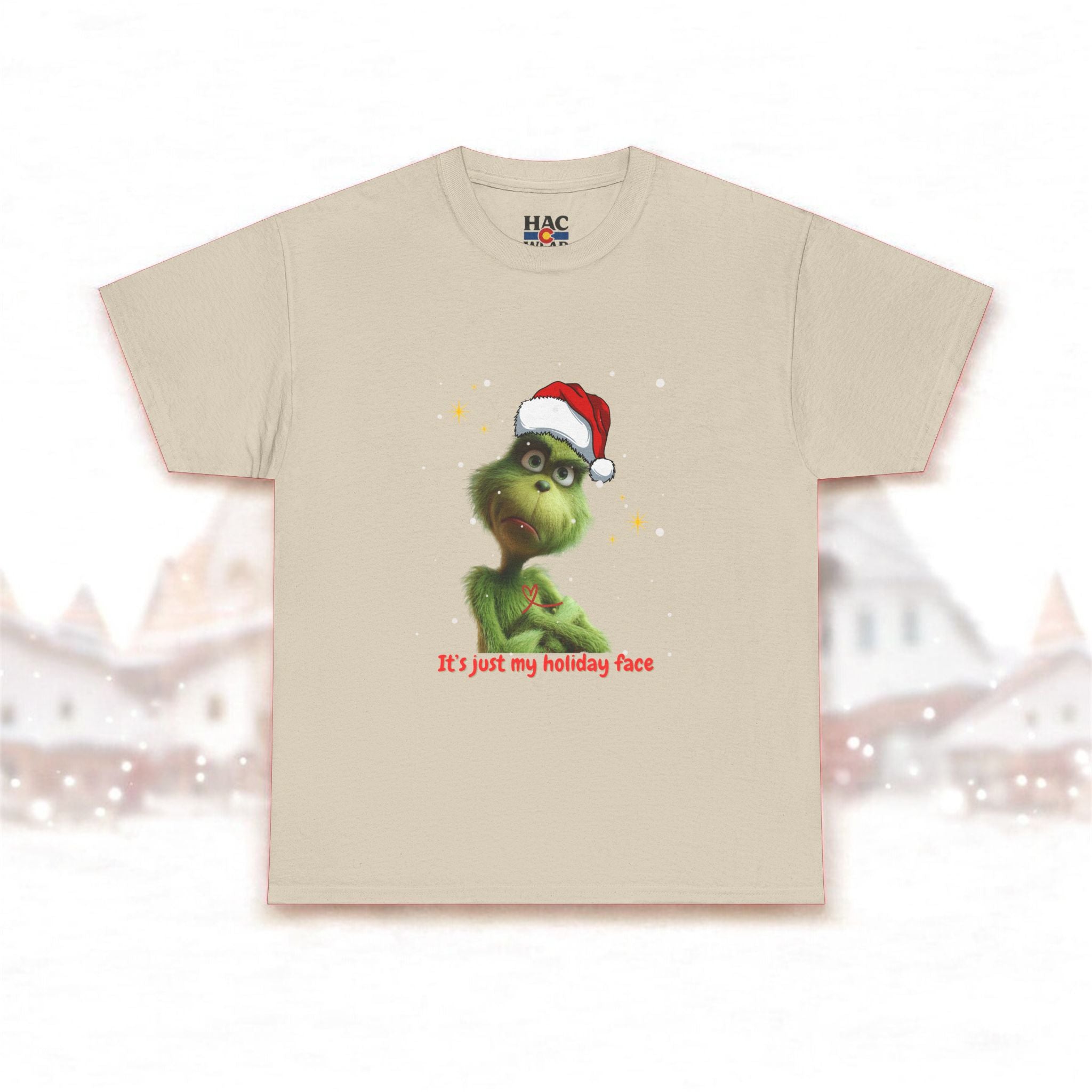 It's Just My Holiday Face, Christmas Design, Holiday Fun Unisex Tee Shirt