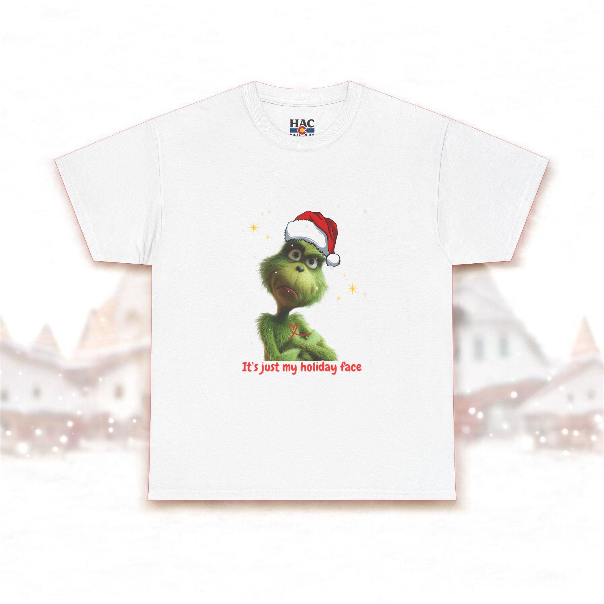 It's Just My Holiday Face, Christmas Design, Holiday Fun Unisex Tee Shirt