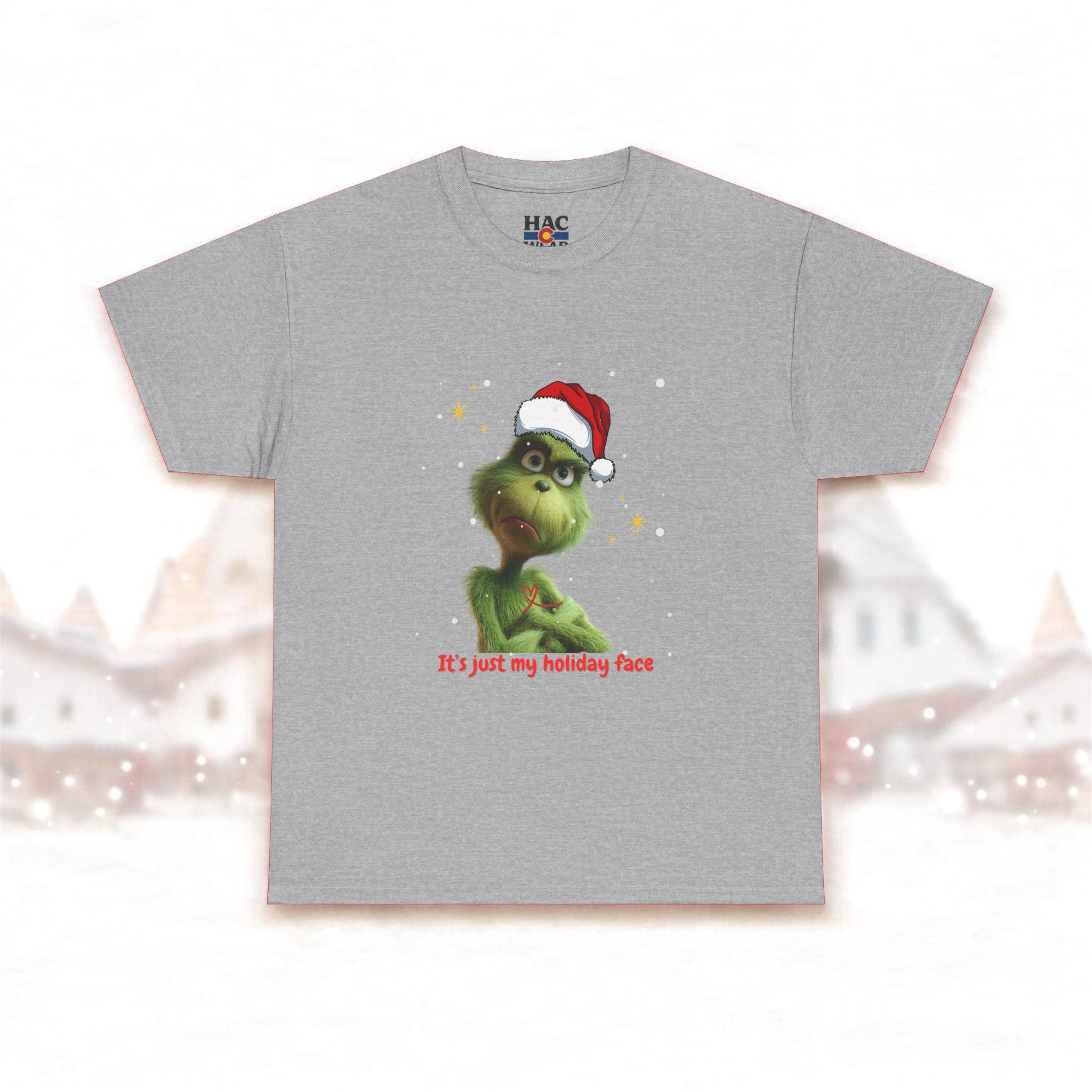 It's Just My Holiday Face, Christmas Design, Holiday Fun Unisex Tee Shirt