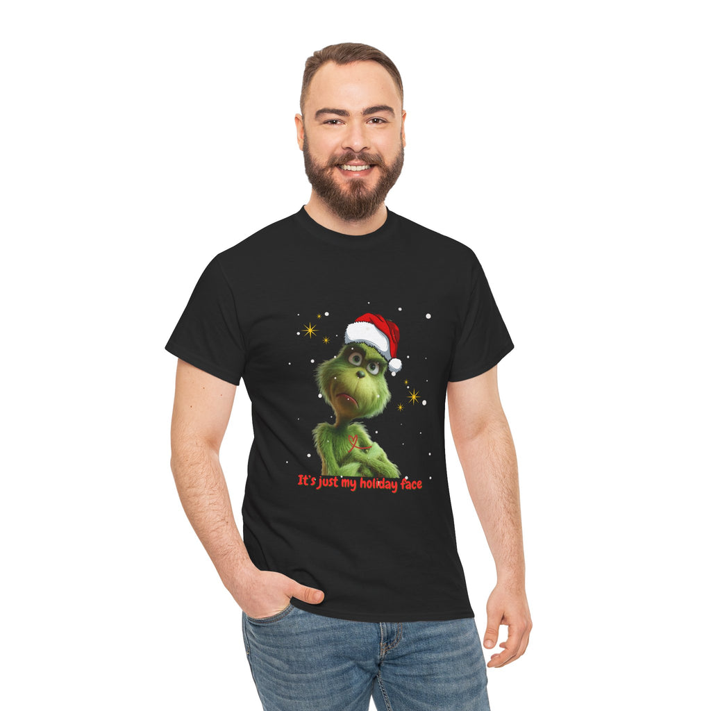 It's Just My Holiday Face, Christmas Design, Holiday Fun Unisex Tee Shirt